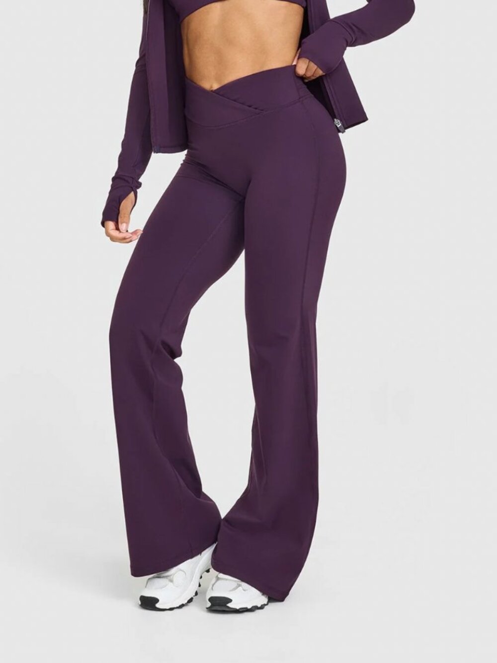 ONER ACTIVE UnifiedMove™ Wrap Flared Pants - Blackberry Purple SMALL SHORT